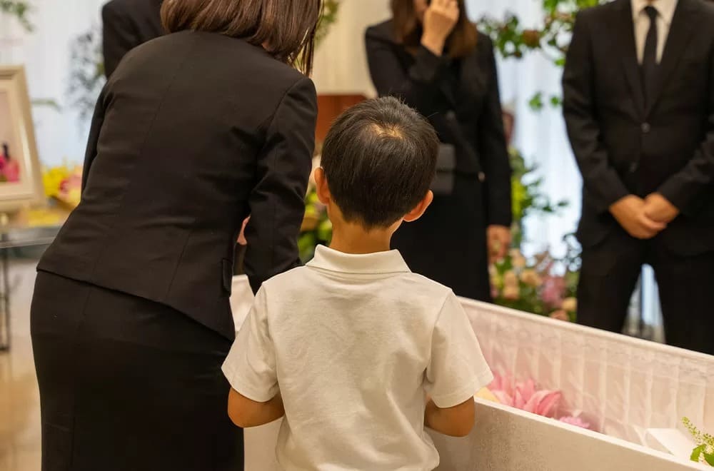 浦安市の葬儀社であるフラワリングセレモニーが施行する、家族葬シンプルプランの風景。